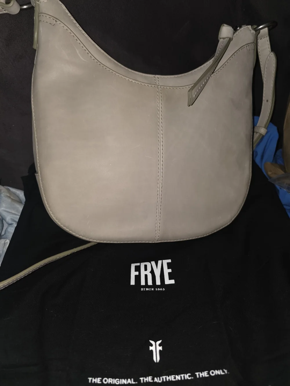 Frye beige leather